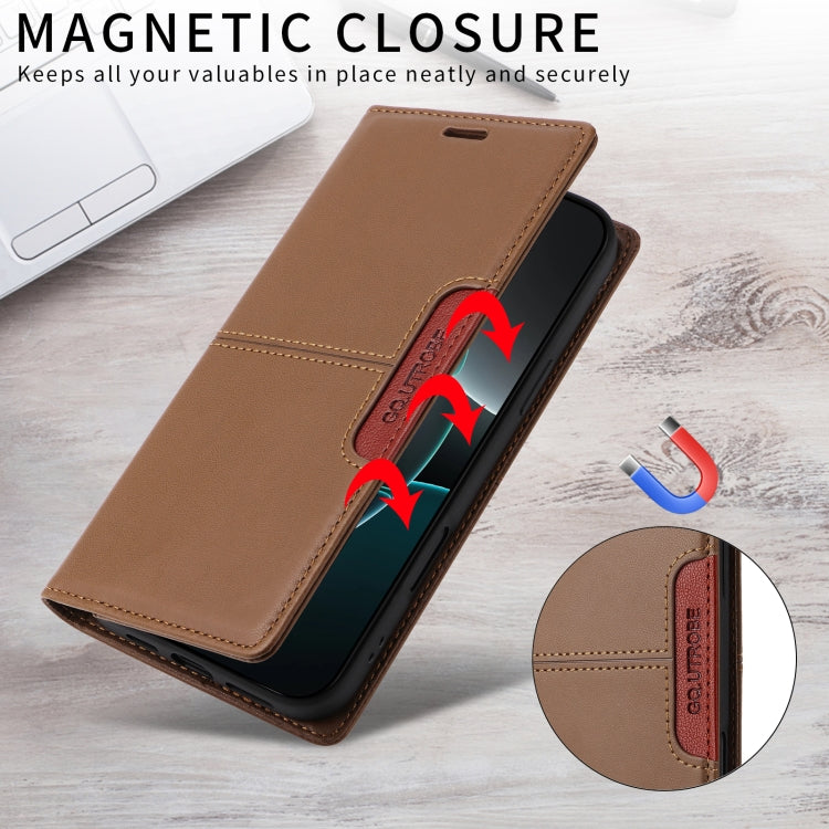 For Redmi Note 11S / 12S GQUTROBE G01 RFID Anti-theft Leather Phone Case