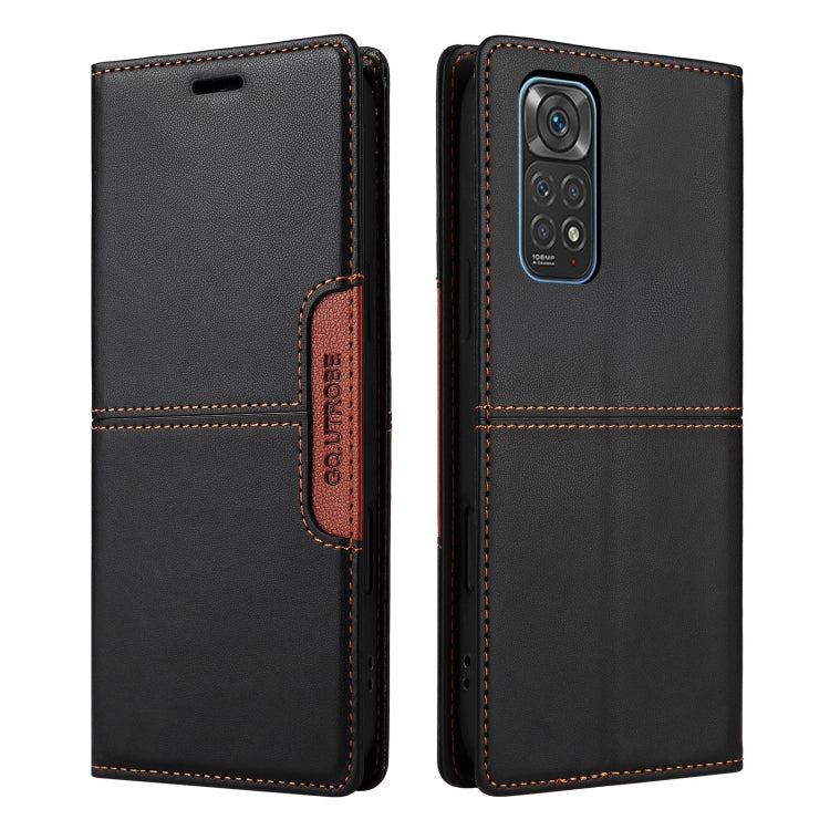 For Redmi Note 11S / 12S GQUTROBE G01 RFID Anti-theft Leather Phone Case