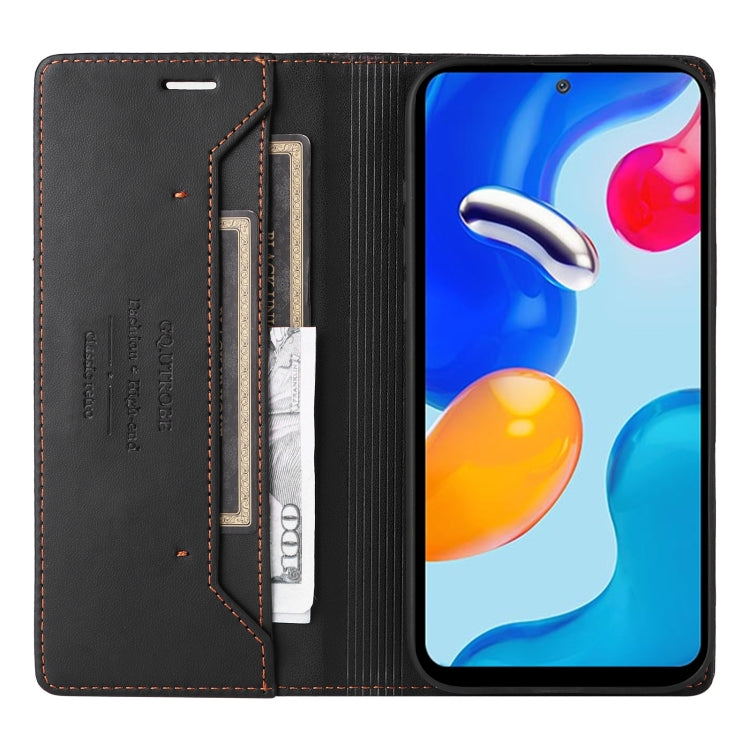 For Redmi Note 11S / 12S GQUTROBE G01 RFID Anti-theft Leather Phone Case