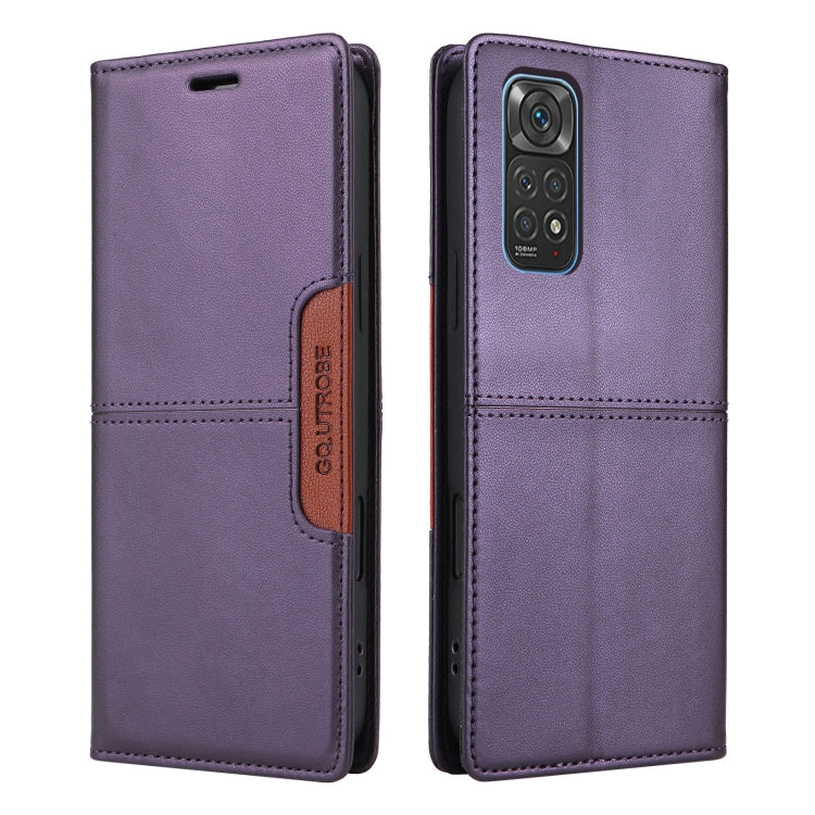 For Redmi Note 11S / 12S GQUTROBE G01 RFID Anti-theft Leather Phone Case