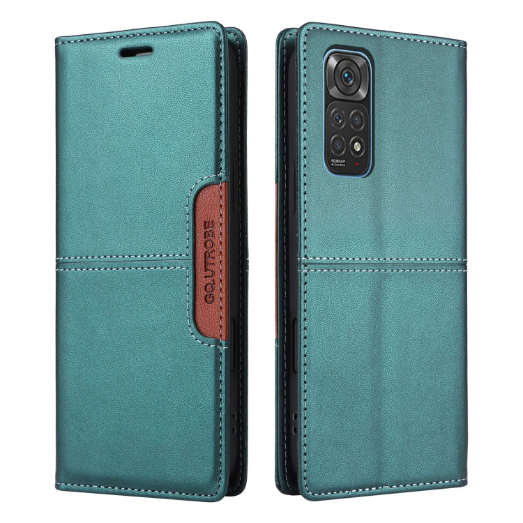For Redmi Note 11S / 12S GQUTROBE G01 RFID Anti-theft Leather Phone Case