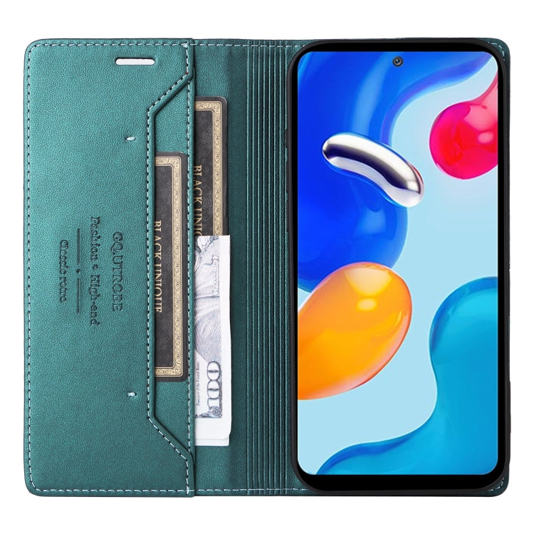 For Redmi Note 11S / 12S GQUTROBE G01 RFID Anti-theft Leather Phone Case