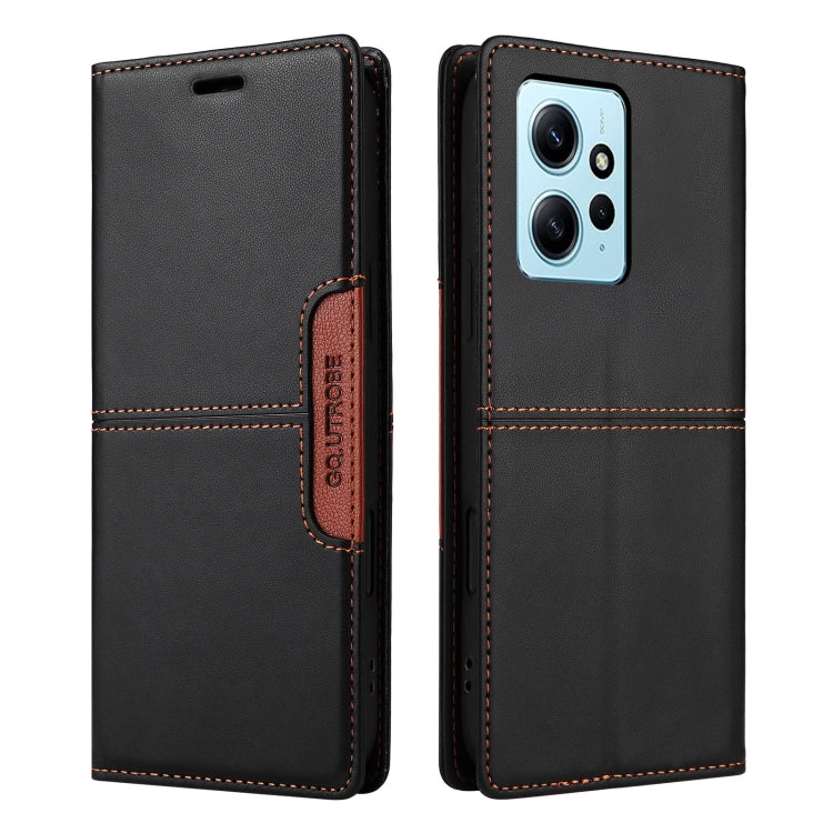 For Redmi Note 12 4G GQUTROBE G01 RFID Anti-theft Leather Phone Case
