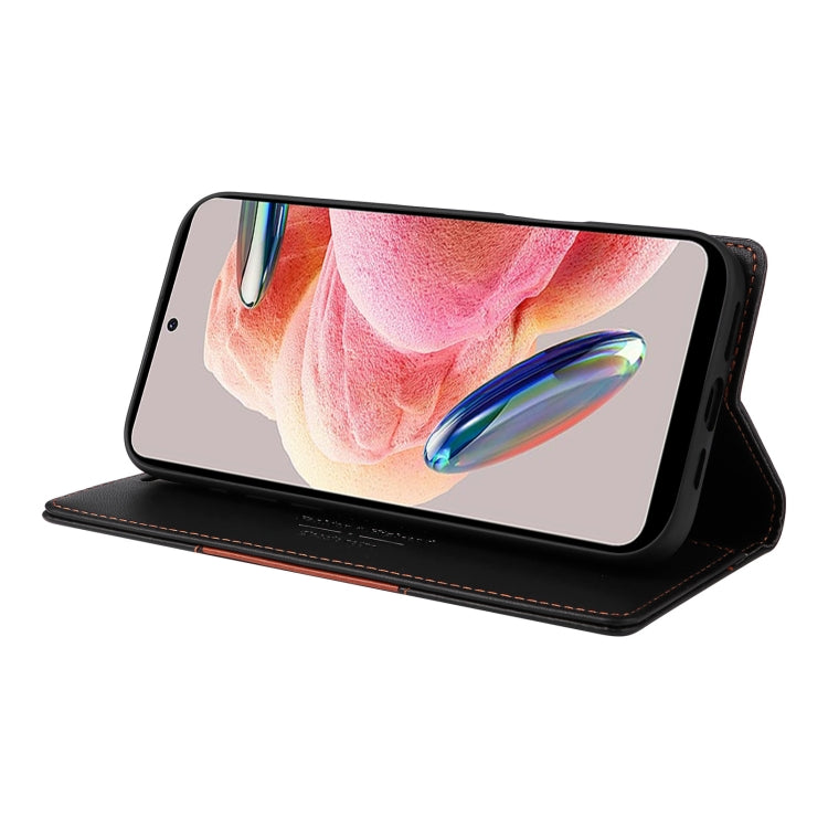 For Redmi Note 12 4G GQUTROBE G01 RFID Anti-theft Leather Phone Case