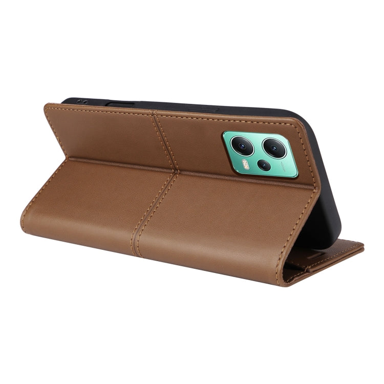For Redmi Note 12 5G GQUTROBE G01 RFID Anti-theft Leather Phone Case