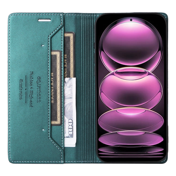 For Redmi Note 12 Pro 5G GQUTROBE G01 RFID Anti-theft Leather Phone Case