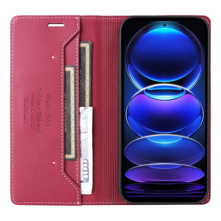 For Redmi Note 12 Pro+ GQUTROBE G01 RFID Anti-theft Leather Phone Case