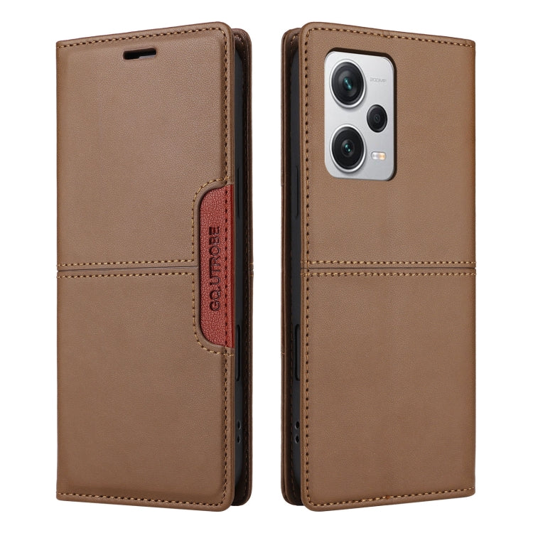 For Redmi Note 12 Pro+ GQUTROBE G01 RFID Anti-theft Leather Phone Case