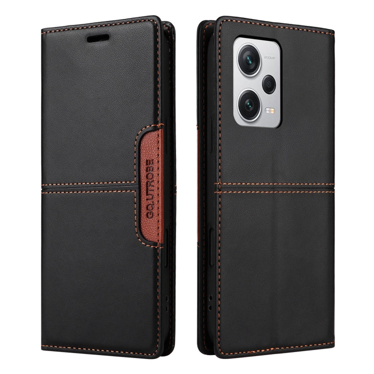 For Redmi Note 12 Pro+ GQUTROBE G01 RFID Anti-theft Leather Phone Case