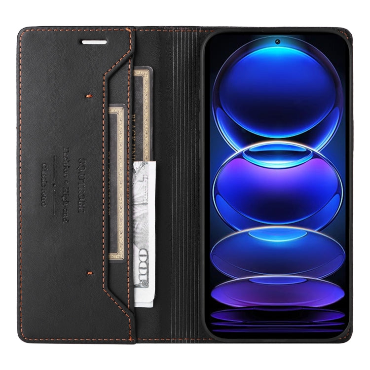 For Redmi Note 12 Pro+ GQUTROBE G01 RFID Anti-theft Leather Phone Case