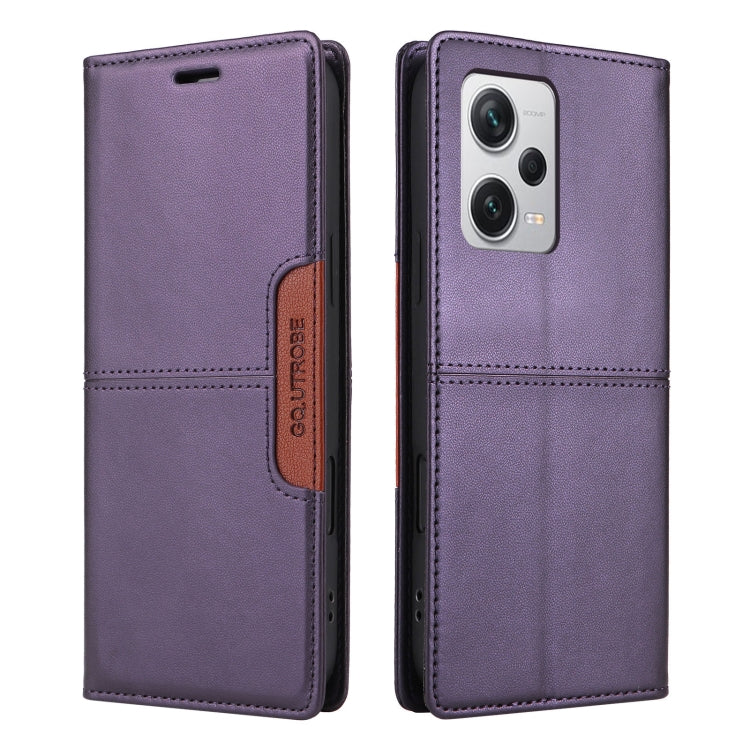 For Redmi Note 12 Pro+ GQUTROBE G01 RFID Anti-theft Leather Phone Case