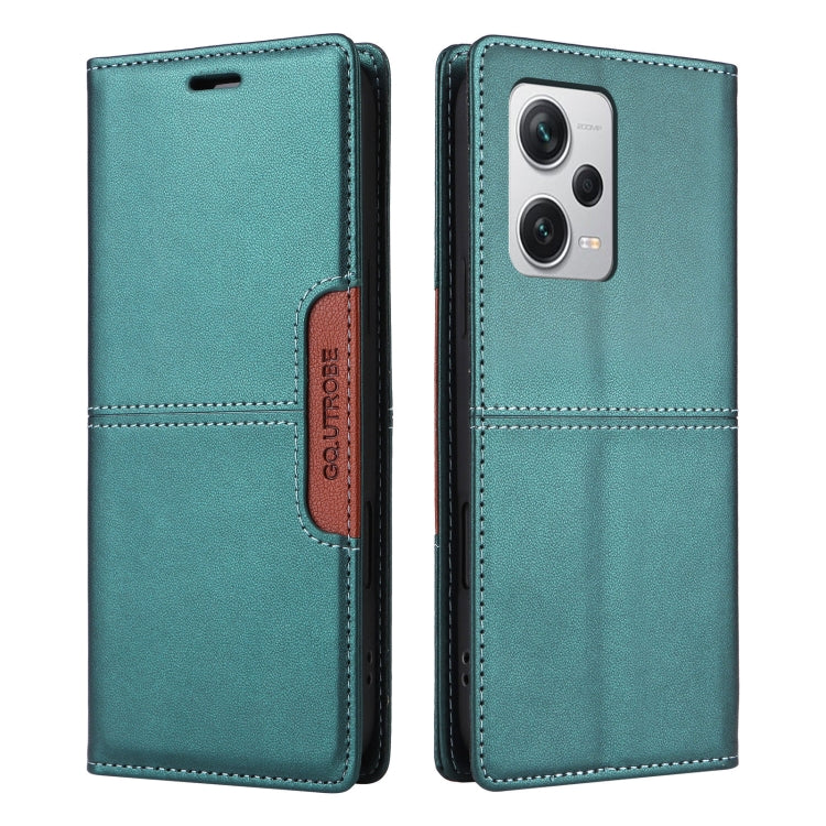 For Redmi Note 12 Pro+ GQUTROBE G01 RFID Anti-theft Leather Phone Case