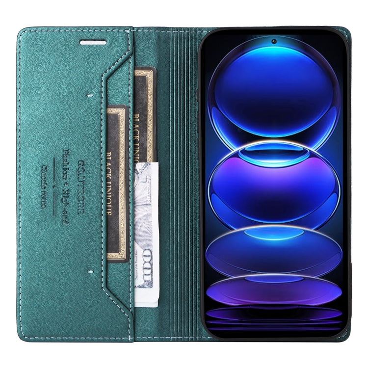 For Redmi Note 12 Pro+ GQUTROBE G01 RFID Anti-theft Leather Phone Case