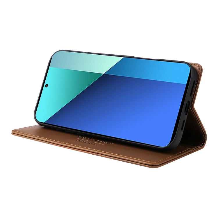 For Redmi Note 13 4G GQUTROBE G01 RFID Anti-theft Leather Phone Case
