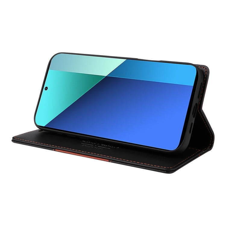 For Redmi Note 13 4G GQUTROBE G01 RFID Anti-theft Leather Phone Case