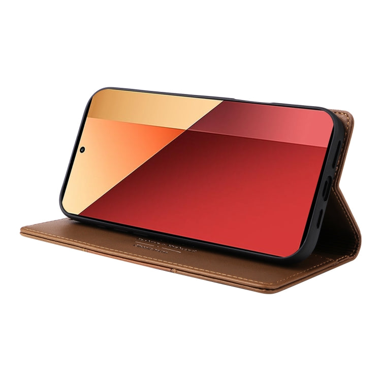 For Redmi Note 13 5G GQUTROBE G01 RFID Anti-theft Leather Phone Case