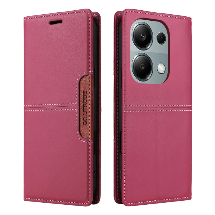 For Redmi Note 13 Pro 4G GQUTROBE G01 RFID Anti-theft Leather Phone Case