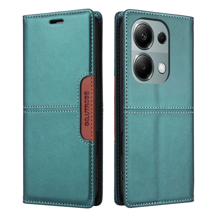 For Redmi Note 13 Pro 4G GQUTROBE G01 RFID Anti-theft Leather Phone Case