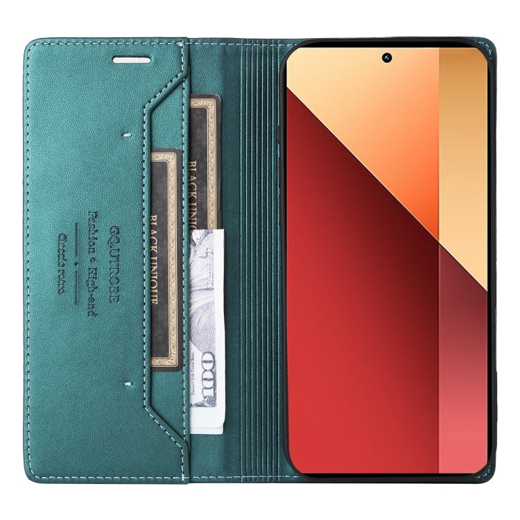 For Redmi Note 13 Pro 4G GQUTROBE G01 RFID Anti-theft Leather Phone Case