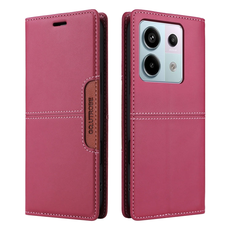 For Redmi Note 13 Pro 5G GQUTROBE G01 RFID Anti-theft Leather Phone Case