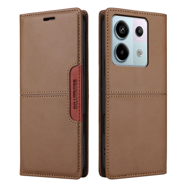 For Redmi Note 13 Pro 5G GQUTROBE G01 RFID Anti-theft Leather Phone Case