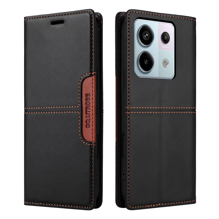For Redmi Note 13 Pro 5G GQUTROBE G01 RFID Anti-theft Leather Phone Case