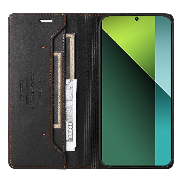 For Redmi Note 13 Pro 5G GQUTROBE G01 RFID Anti-theft Leather Phone Case