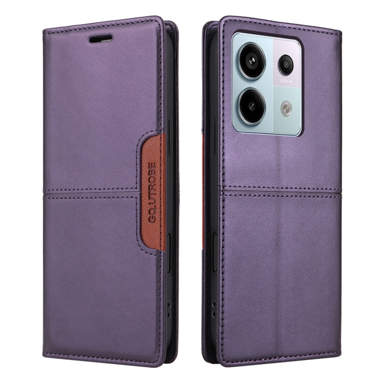 For Redmi Note 13 Pro 5G GQUTROBE G01 RFID Anti-theft Leather Phone Case