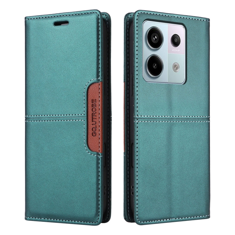 For Redmi Note 13 Pro 5G GQUTROBE G01 RFID Anti-theft Leather Phone Case