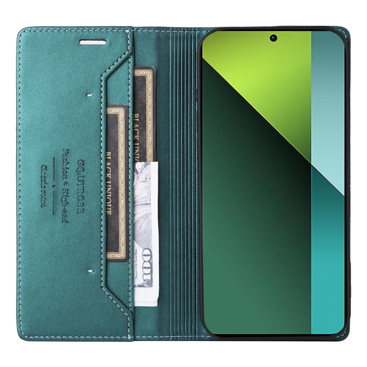 For Redmi Note 13 Pro 5G GQUTROBE G01 RFID Anti-theft Leather Phone Case