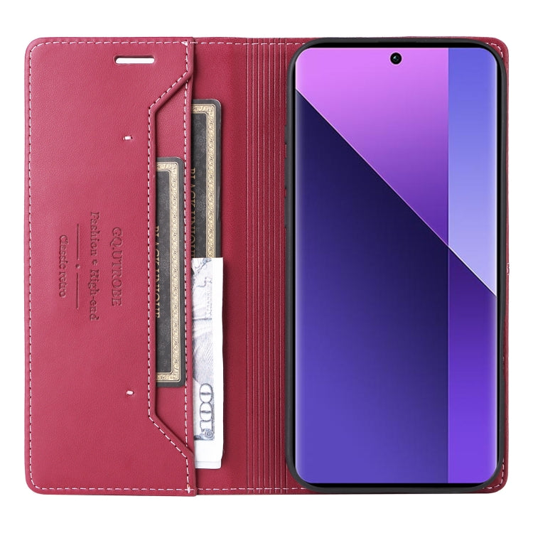 For Redmi Note 13 Pro+ GQUTROBE G01 RFID Anti-theft Leather Phone Case