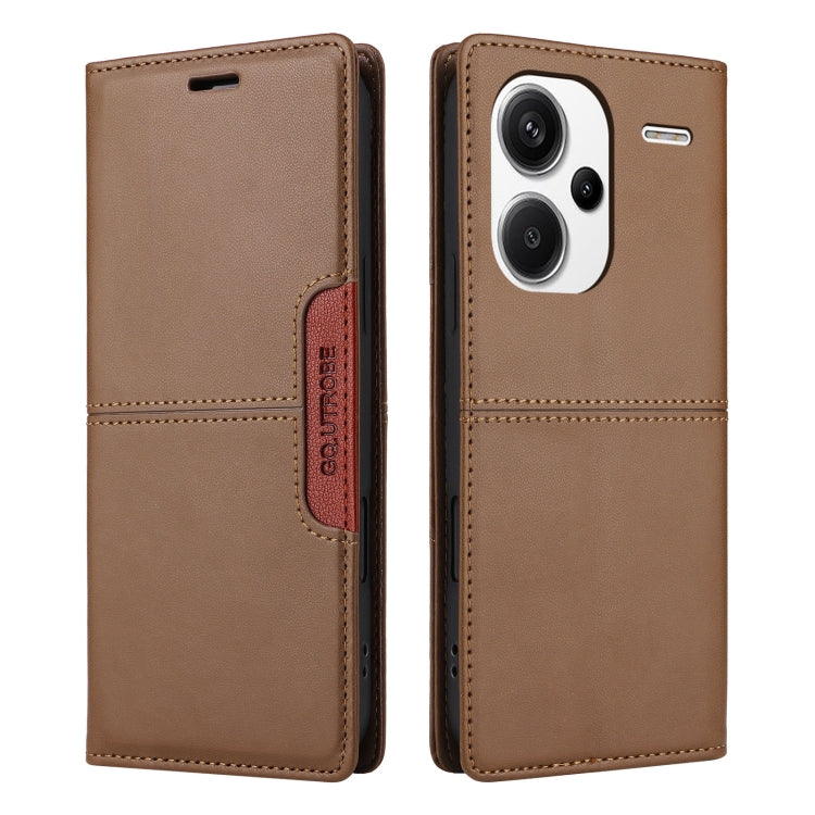 For Redmi Note 13 Pro+ GQUTROBE G01 RFID Anti-theft Leather Phone Case