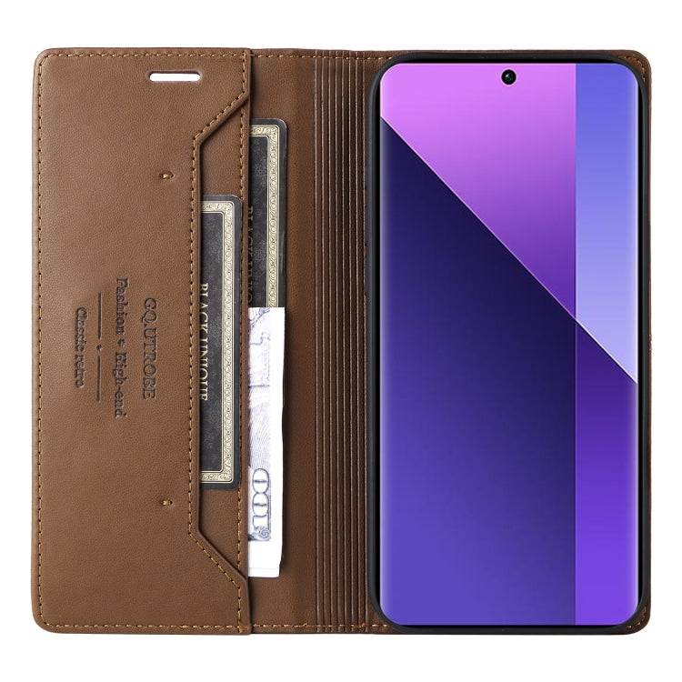 For Redmi Note 13 Pro+ GQUTROBE G01 RFID Anti-theft Leather Phone Case