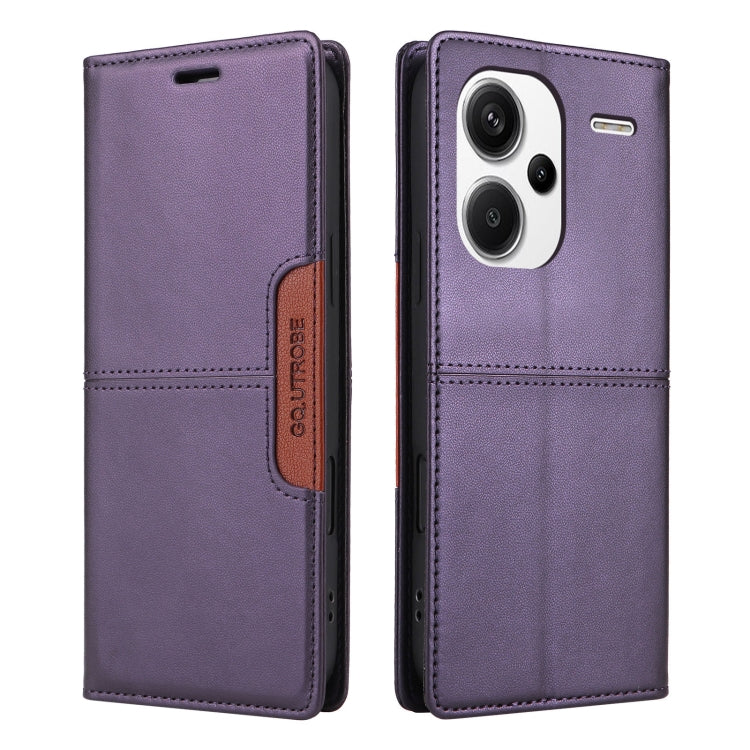 For Redmi Note 13 Pro+ GQUTROBE G01 RFID Anti-theft Leather Phone Case