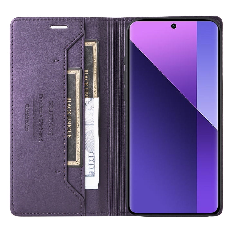 For Redmi Note 13 Pro+ GQUTROBE G01 RFID Anti-theft Leather Phone Case