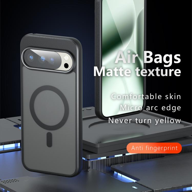For Google Pixel 10 Pro XL Armor MagSafe PC Hybrid TPU Phone Case - Frosted Black