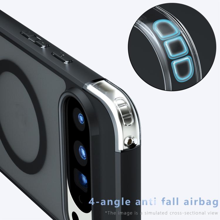 For Google Pixel 10 Pro XL Armor MagSafe PC Hybrid TPU Phone Case - Frosted Black