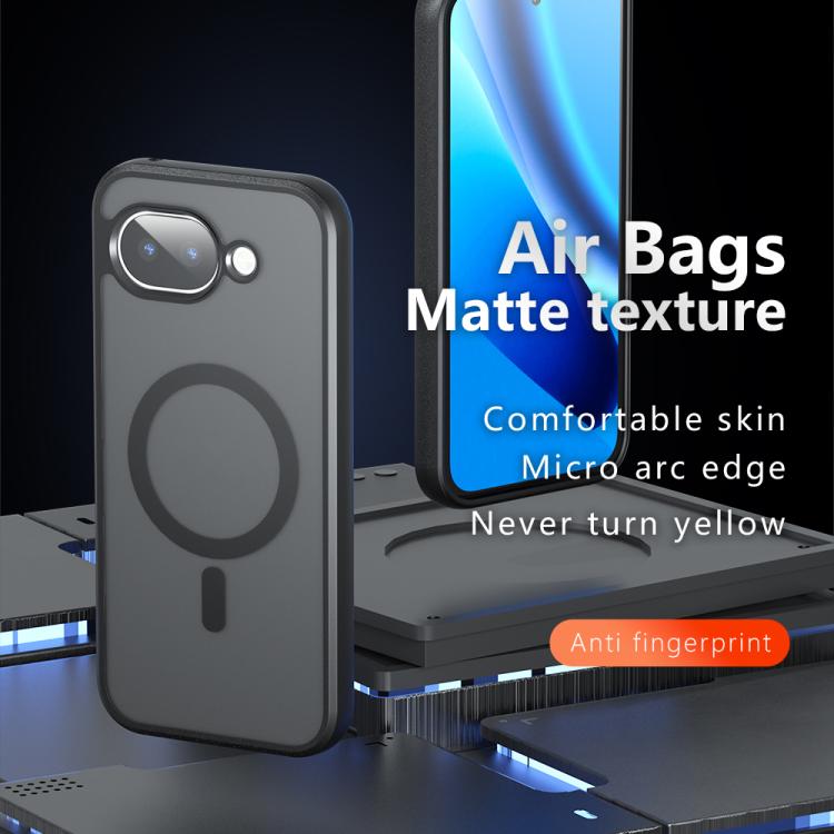 For Google Pixel 10a Armor MagSafe PC Hybrid TPU Phone Case - Frosted Black