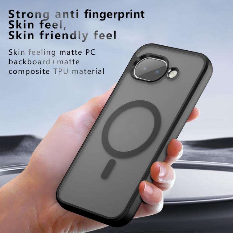 For Google Pixel 10a Armor MagSafe PC Hybrid TPU Phone Case - Frosted Black