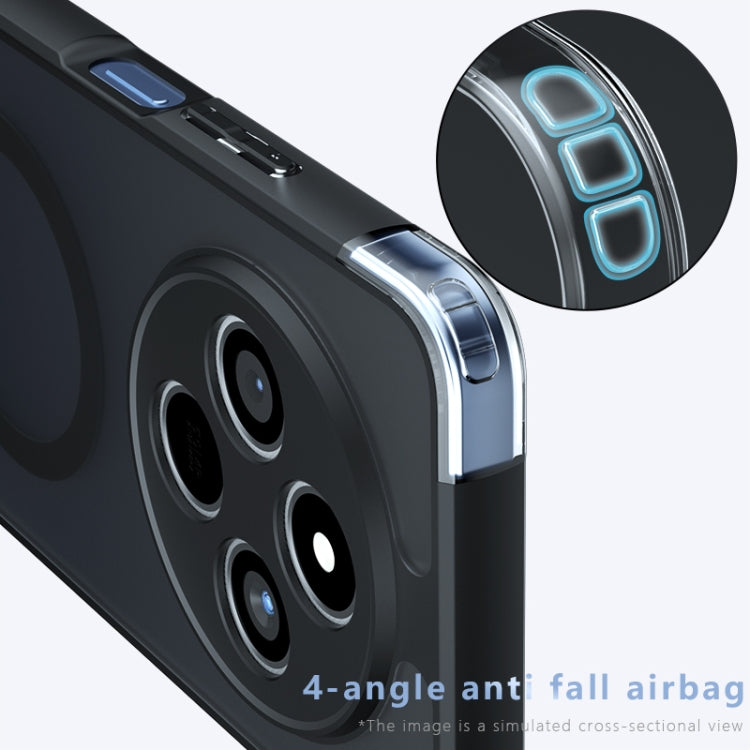 For Redmi 14C 4G Armor MagSafe PC Hybrid TPU Phone Case - Frosted Black