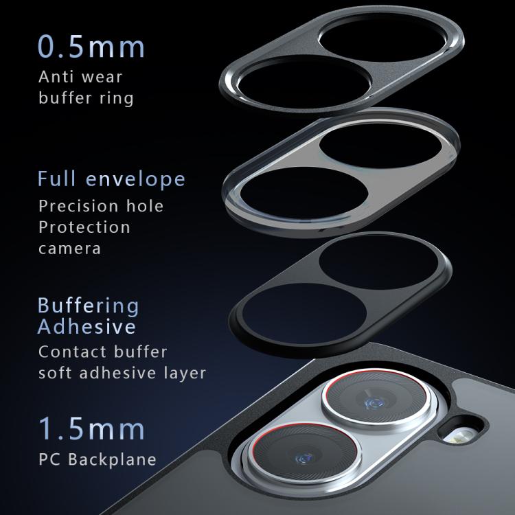 For Redmi Turbo 4 / Xiaomi Poco X7 Pro Armor MagSafe PC Hybrid TPU Phone Case - Frosted Black