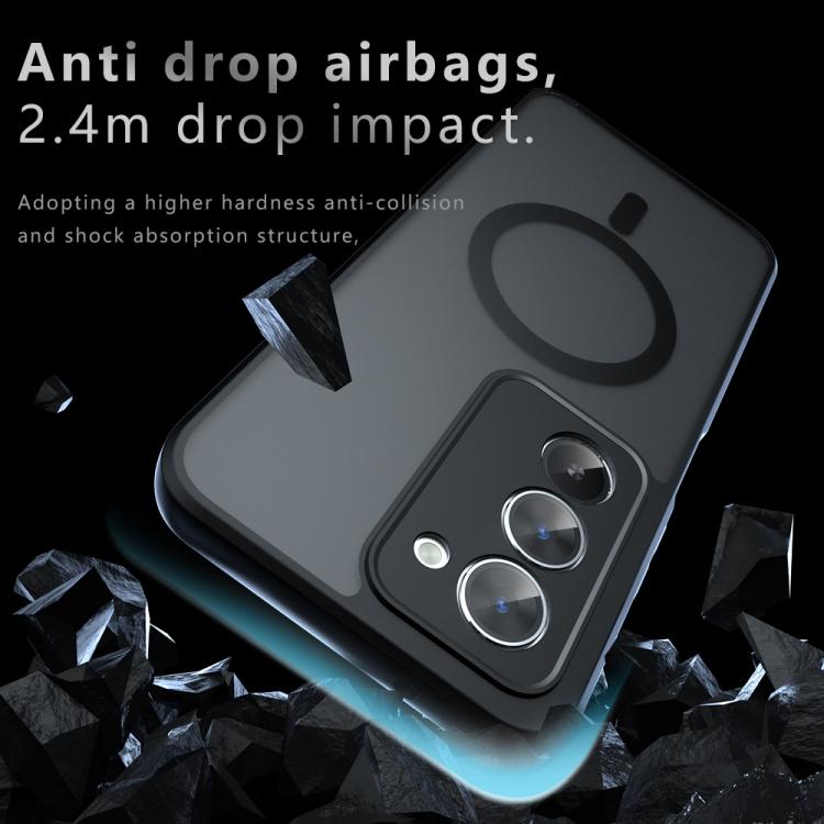 For Redmi 15 5G Global / 15 4G SEA 169mm Armor MagSafe PC Hybrid TPU Phone Case - Frosted Black