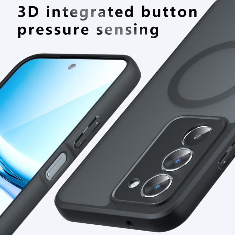 For Redmi 15 5G / 4G EU 171mm Armor MagSafe PC Hybrid TPU Phone Case - Frosted Black