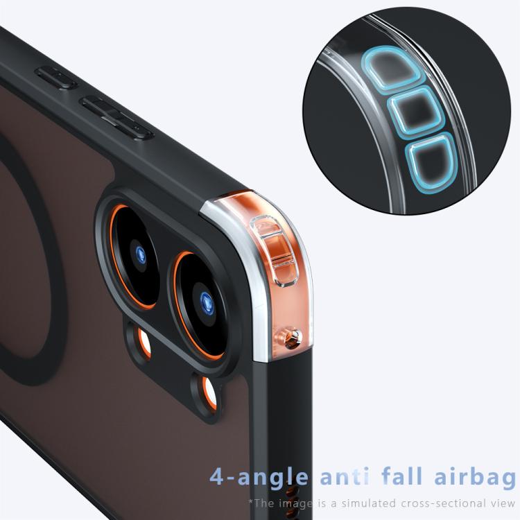 For Redmi Turbo 5 Max / Poco X8 Pro Max Armor MagSafe PC Hybrid TPU Phone Case - Frosted Black