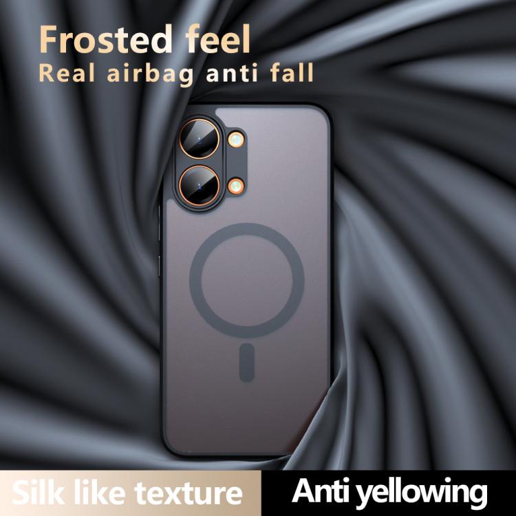 For Redmi Turbo 5 Max / Poco X8 Pro Max Armor MagSafe PC Hybrid TPU Phone Case - Frosted Black