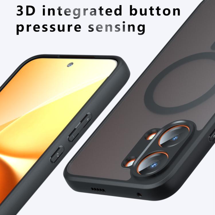 For Redmi Turbo 5 Max / Poco X8 Pro Max Armor MagSafe PC Hybrid TPU Phone Case - Frosted Black