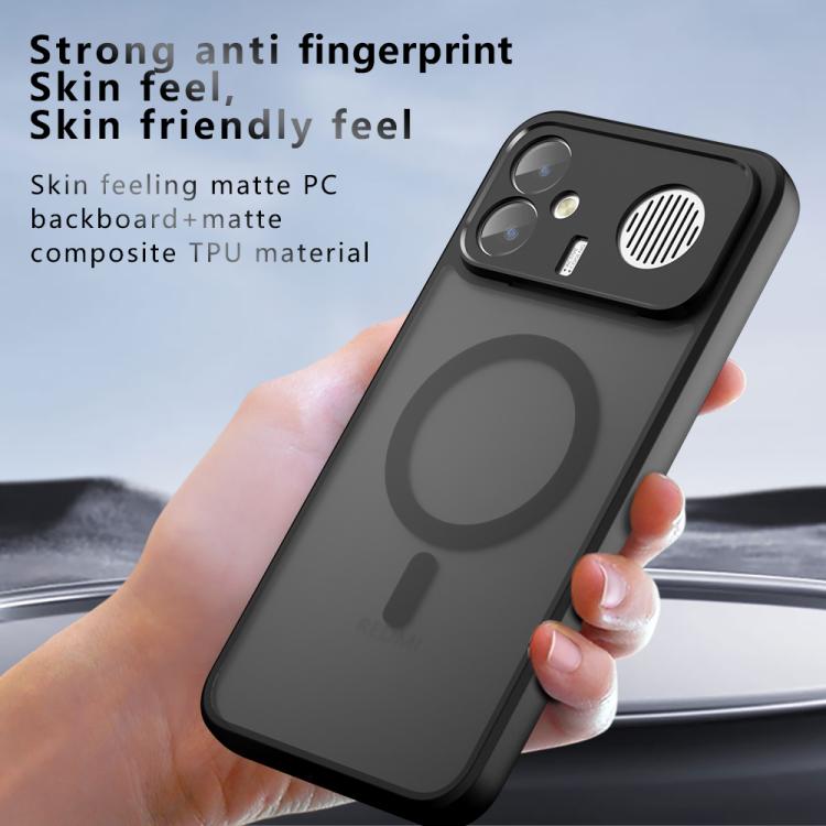 For Redmi K90 Max 5G Armor MagSafe PC Hybrid TPU Phone Case - Frosted Black