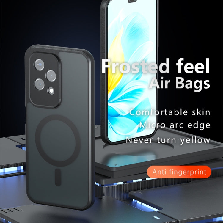 For Honor 200 Lite Global Armor MagSafe PC Hybrid TPU Phone Case - Frosted Black