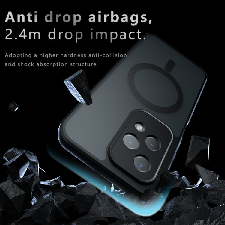 For Honor 200 Lite Global Armor MagSafe PC Hybrid TPU Phone Case - Frosted Black