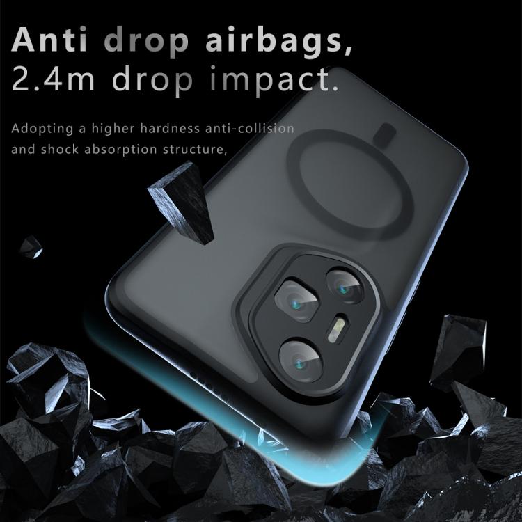 For Honor 300 Pro / 300 Ultra Armor MagSafe PC Hybrid TPU Phone Case - Frosted Black
